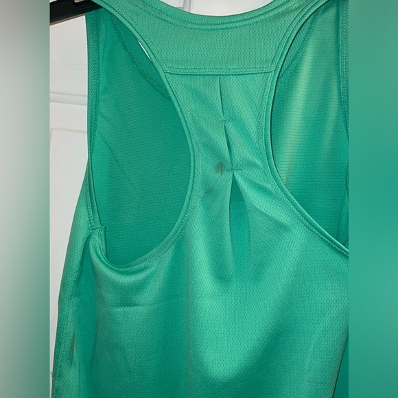Size small green activewear athletic racerback breathable mesh tank top - Picture 4 of 7